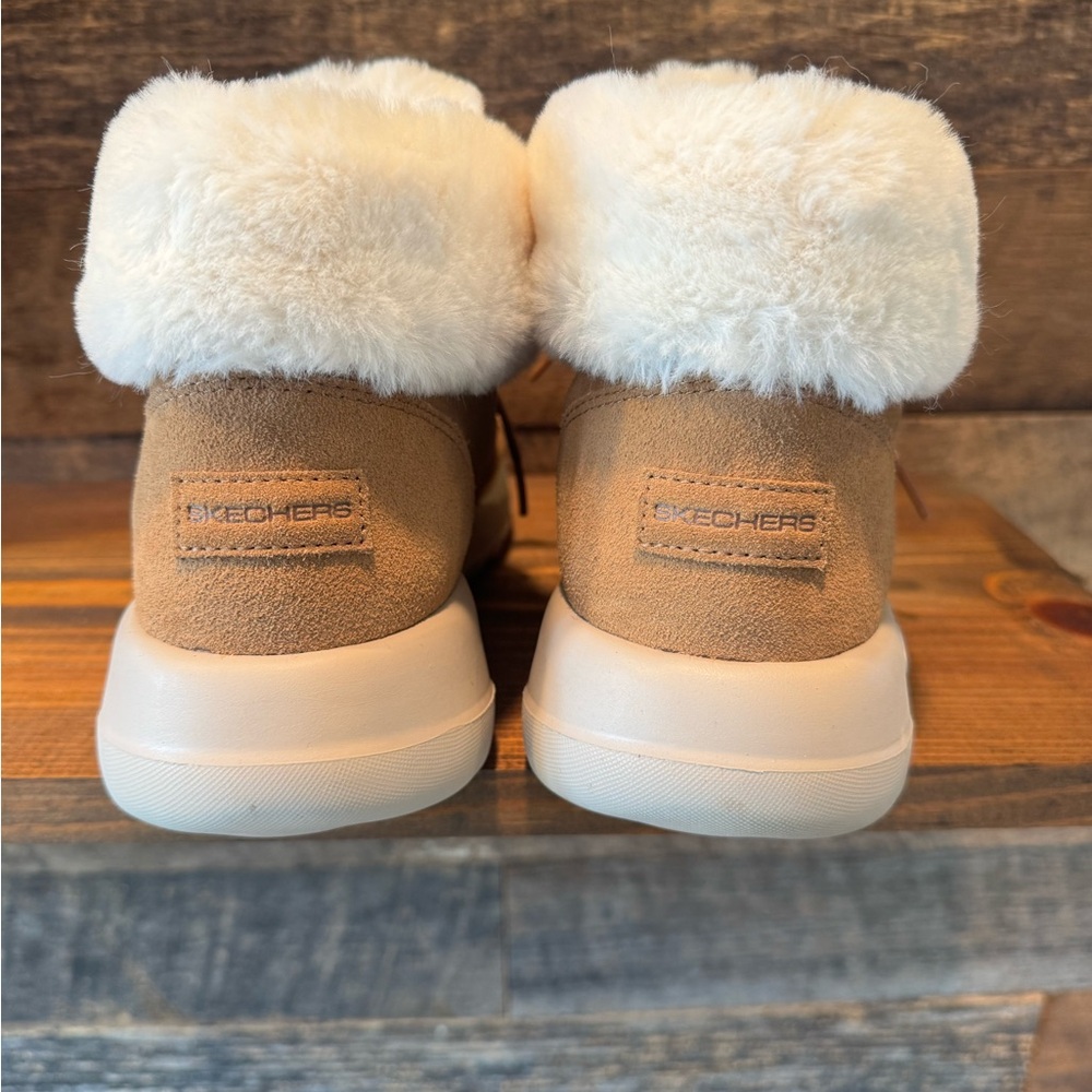Womens Sketchers Goga Mat Air Cooled Fur Lined Boots - Picture 4 of 5